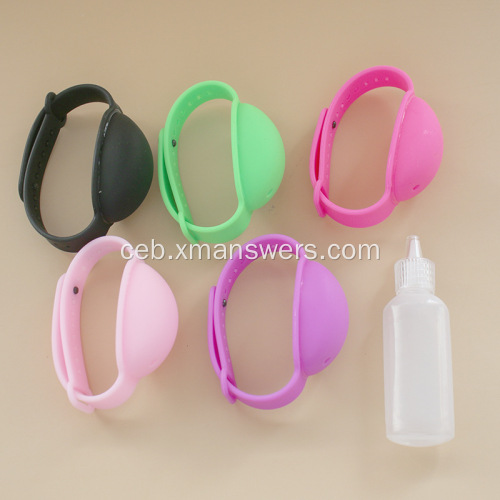 Reusable Hand Bracelet Dispenser nga adunay Squeeze Bottle